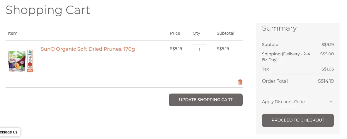 Design shopping cart