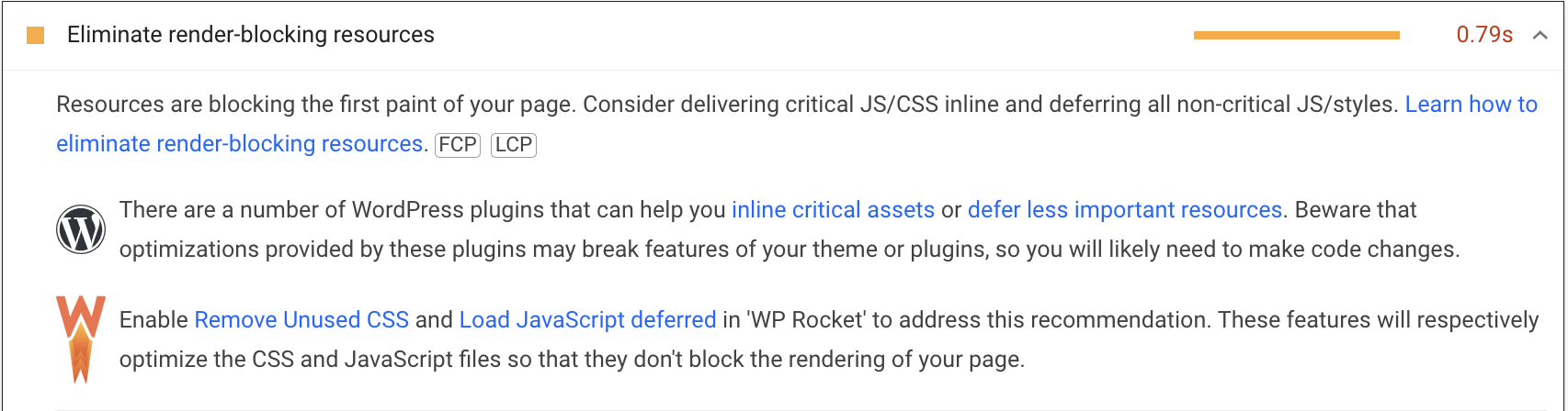 Eliminate Render-Blocking Resources