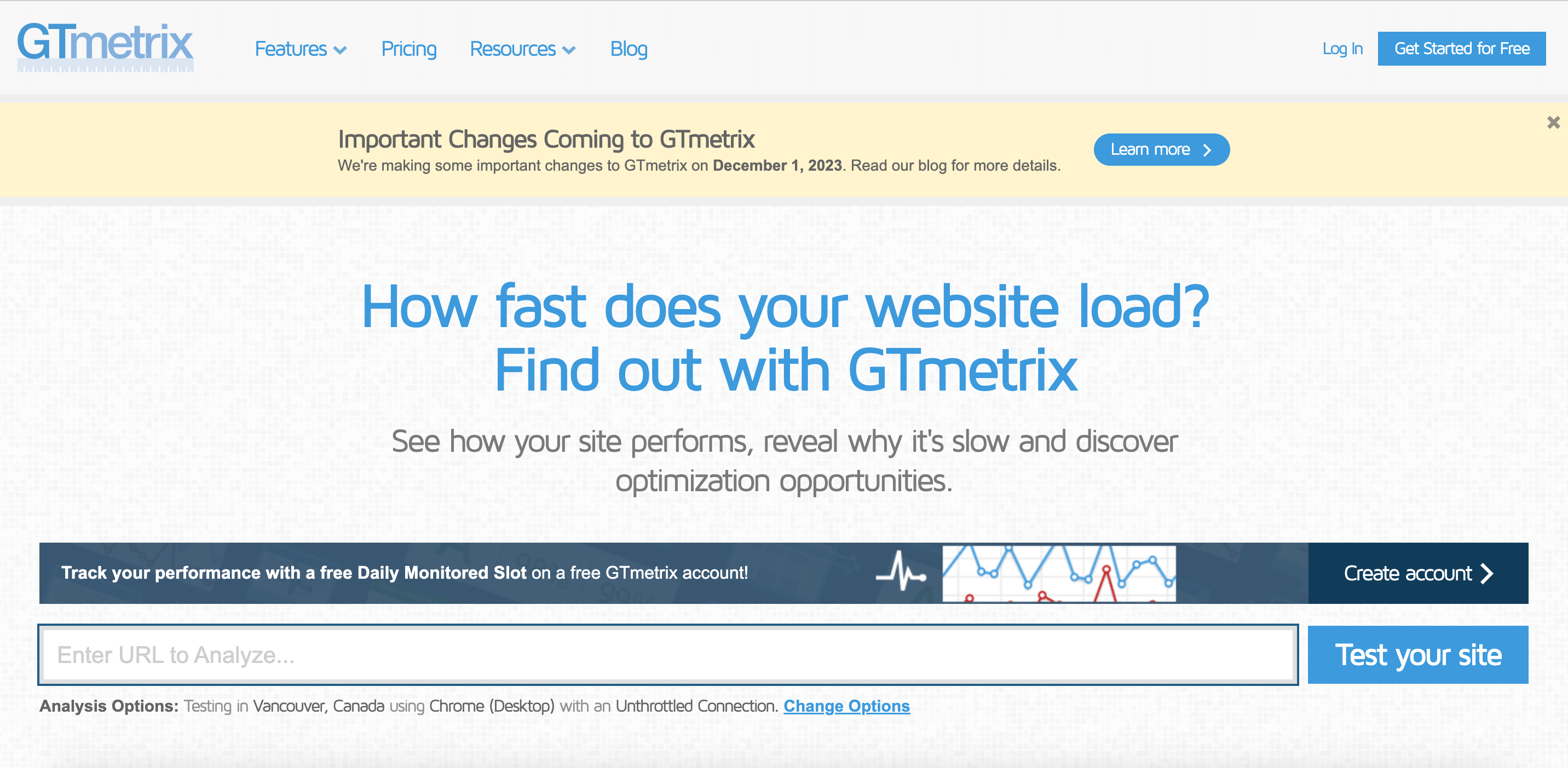 GTmetrix tool