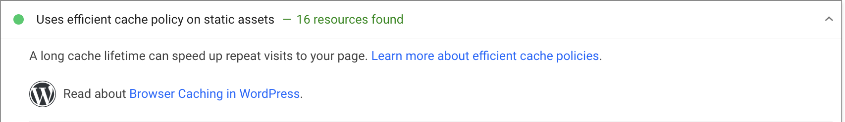 Leverage Browser Caching