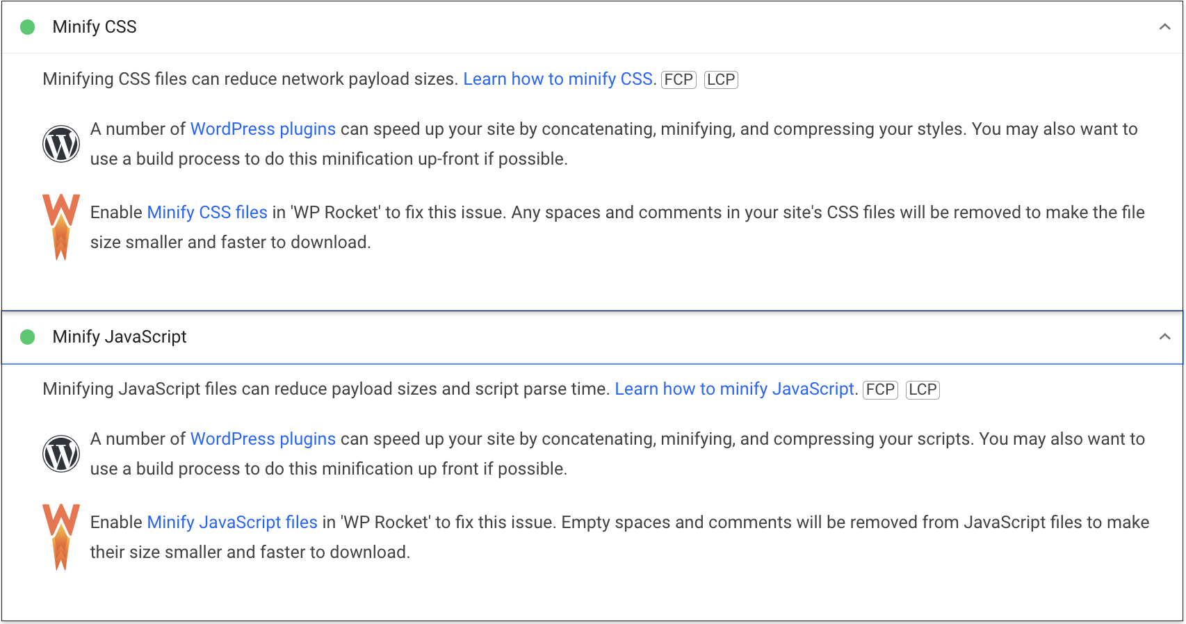 Minify CSS and Javascript