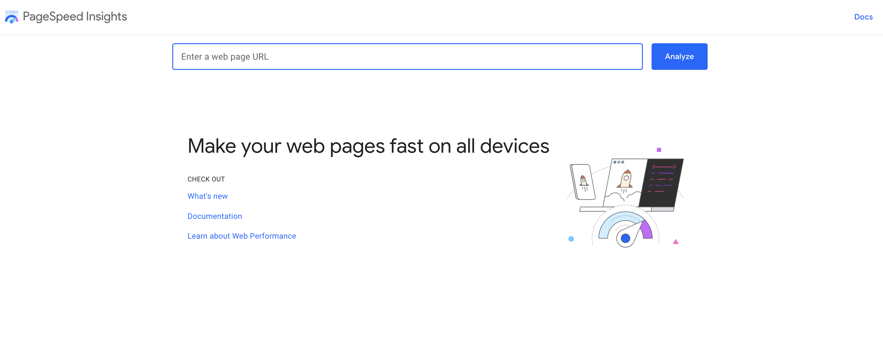 PageSpeed Insights Tool