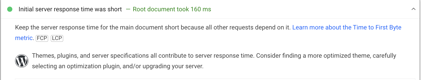 Reduce Server Response Time