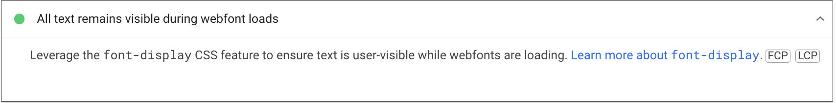 Use font-display