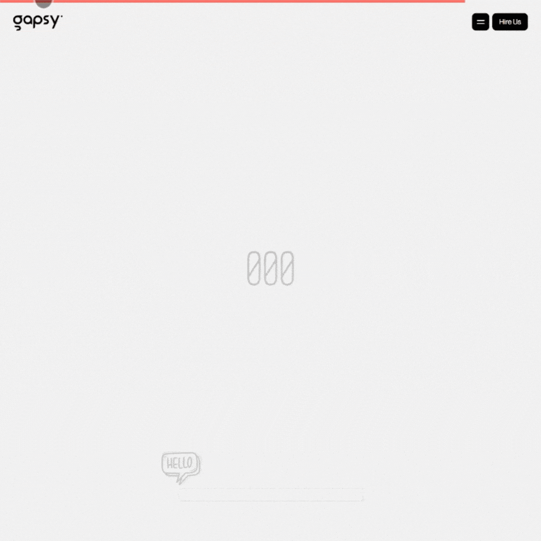 Gapsy Studio website design concept