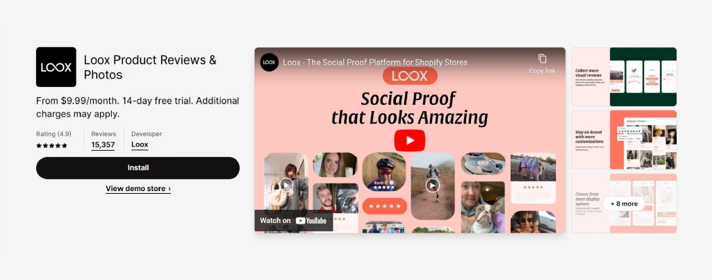 Loox Product Reviews & Photos