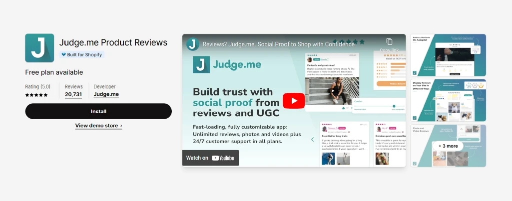Judge.me Product Reviews app