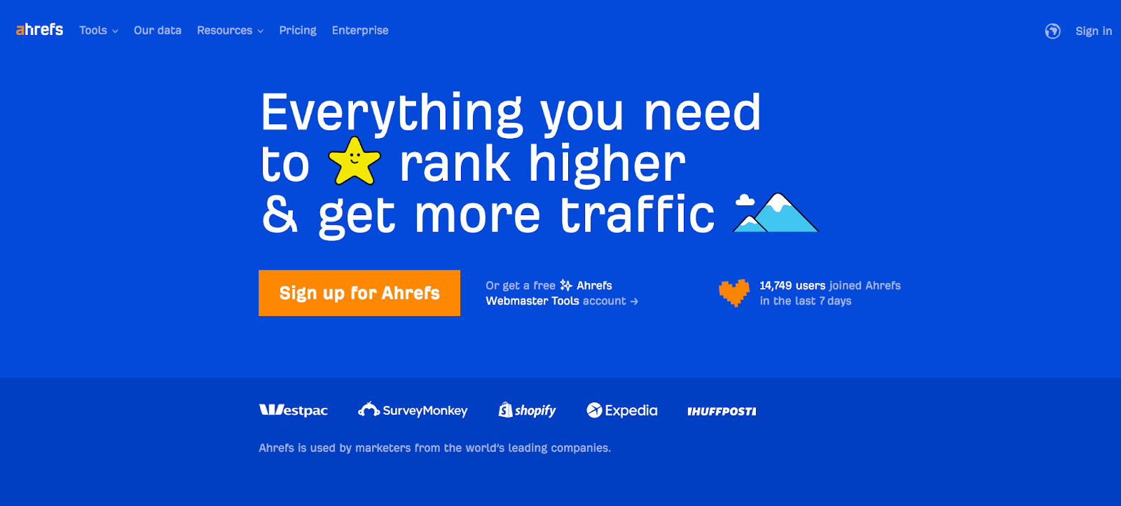 Backlinks analysis tool - Ahrefs