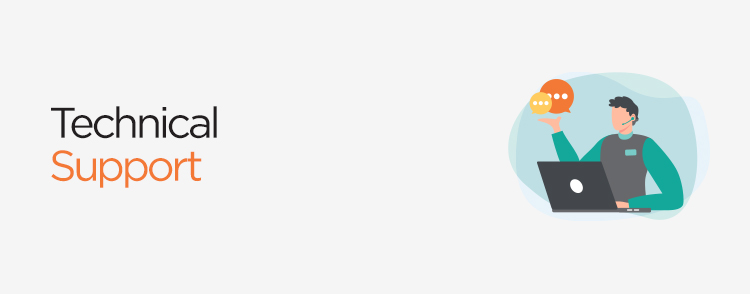 Technical Support Banner
