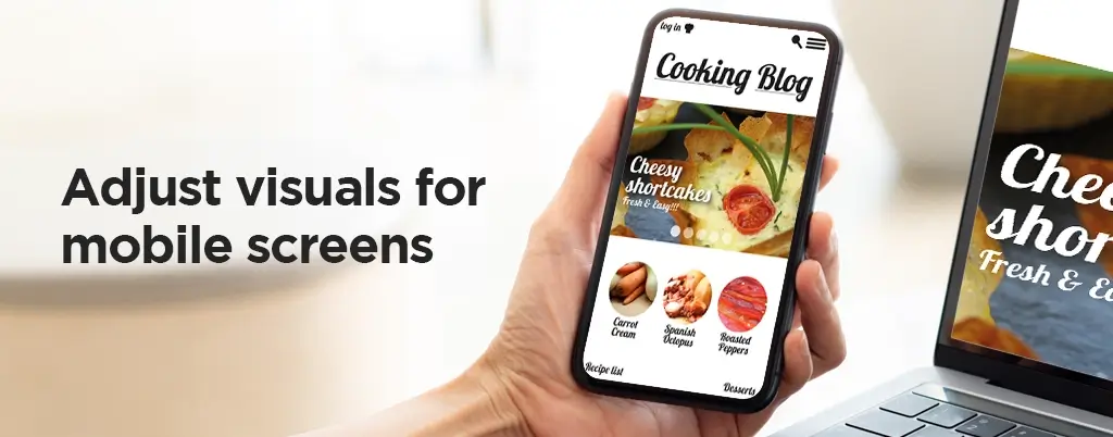 Adjust visuals for mobile screens