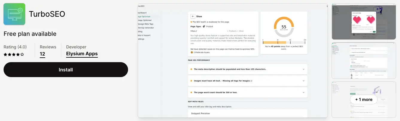 TurboSEO shopify application