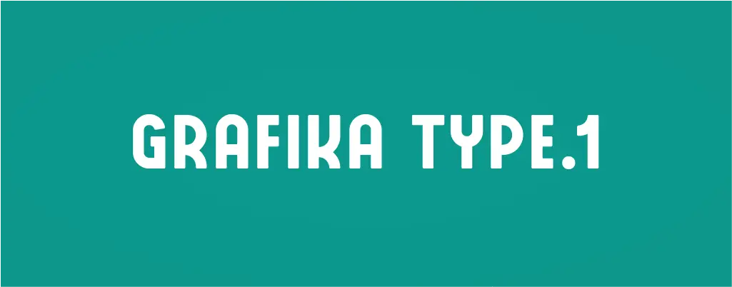 Grafika Type.1 Regular sans serif font