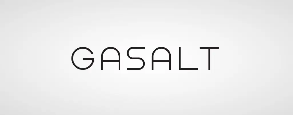 Gasalt sans serif font