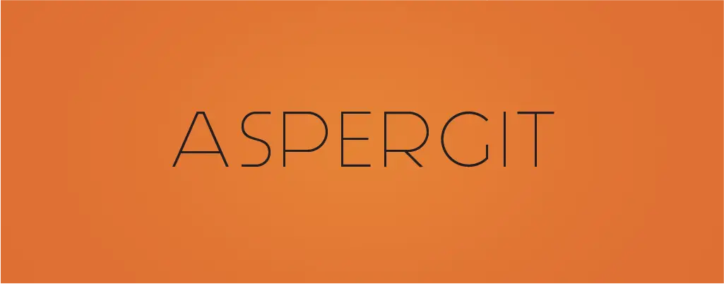 Aspergit sans serif font