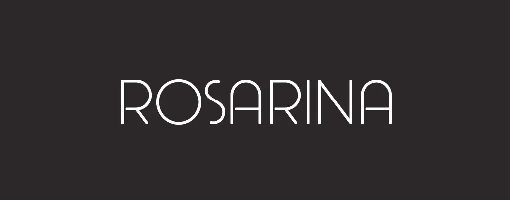 Rosarina sans serif font