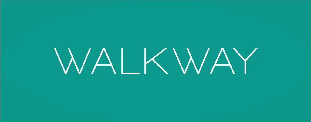 Walkway sans serif font