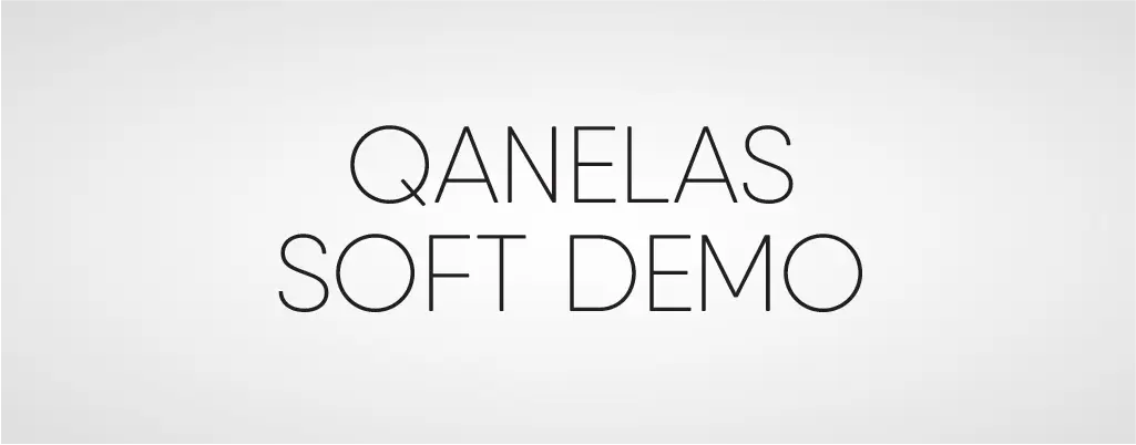 Qanelas Soft DEMO sans serif font