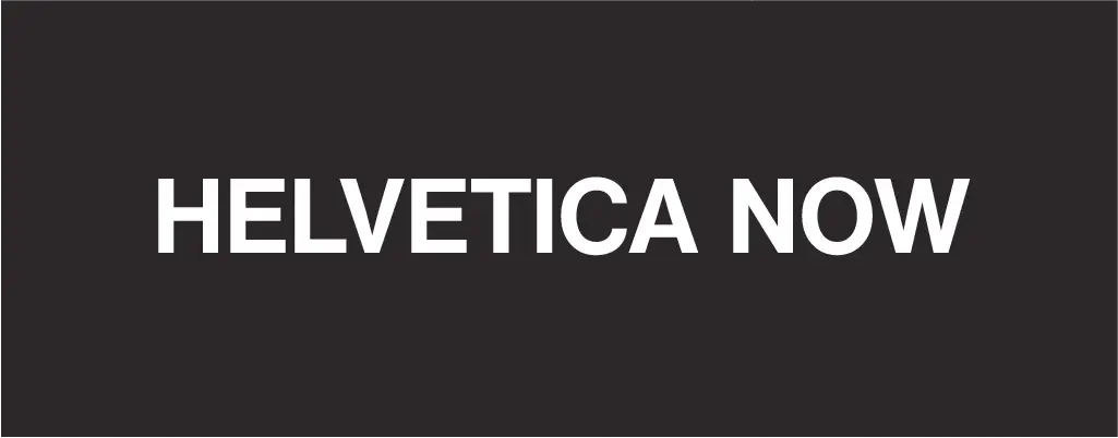 Helvetica now sans serif font