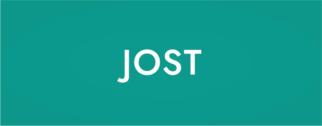 Jost sans serif font