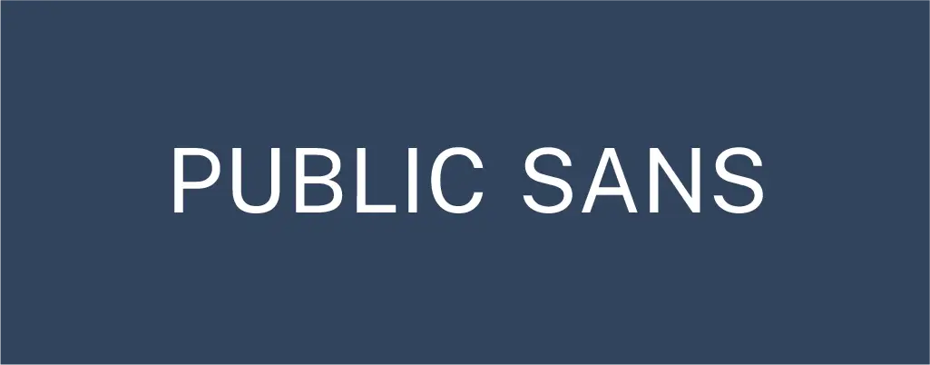 Public Sans sans serif font