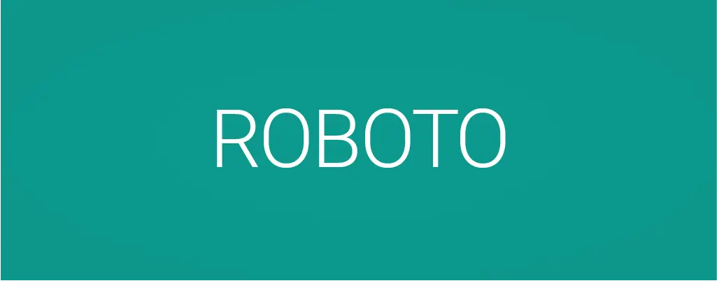 Roboto sans serif font