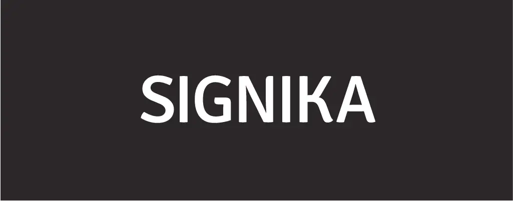 Signika sans serif font