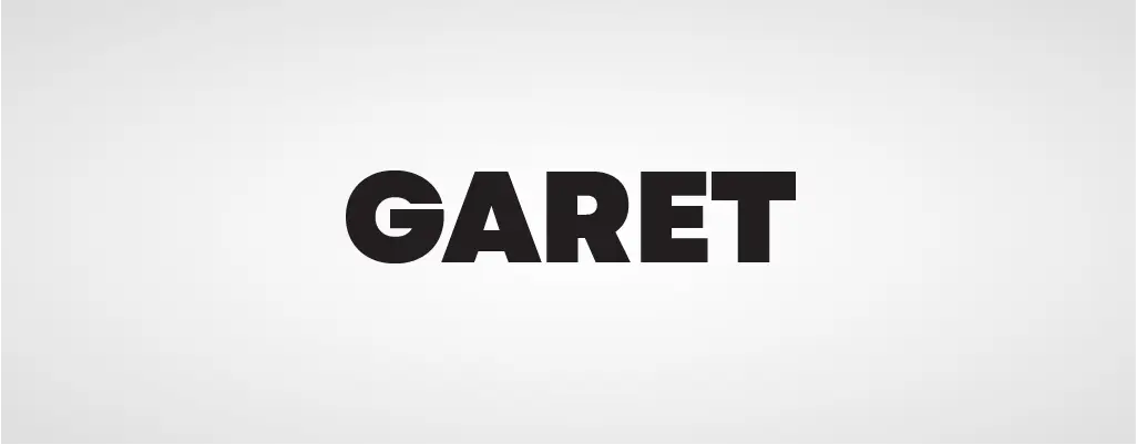 Garet sans serif font
