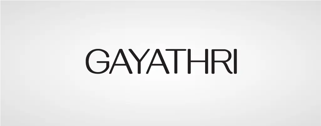Gayathri sans serif font