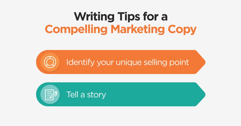Writing tips for a compelling marketing copy graphic organizer