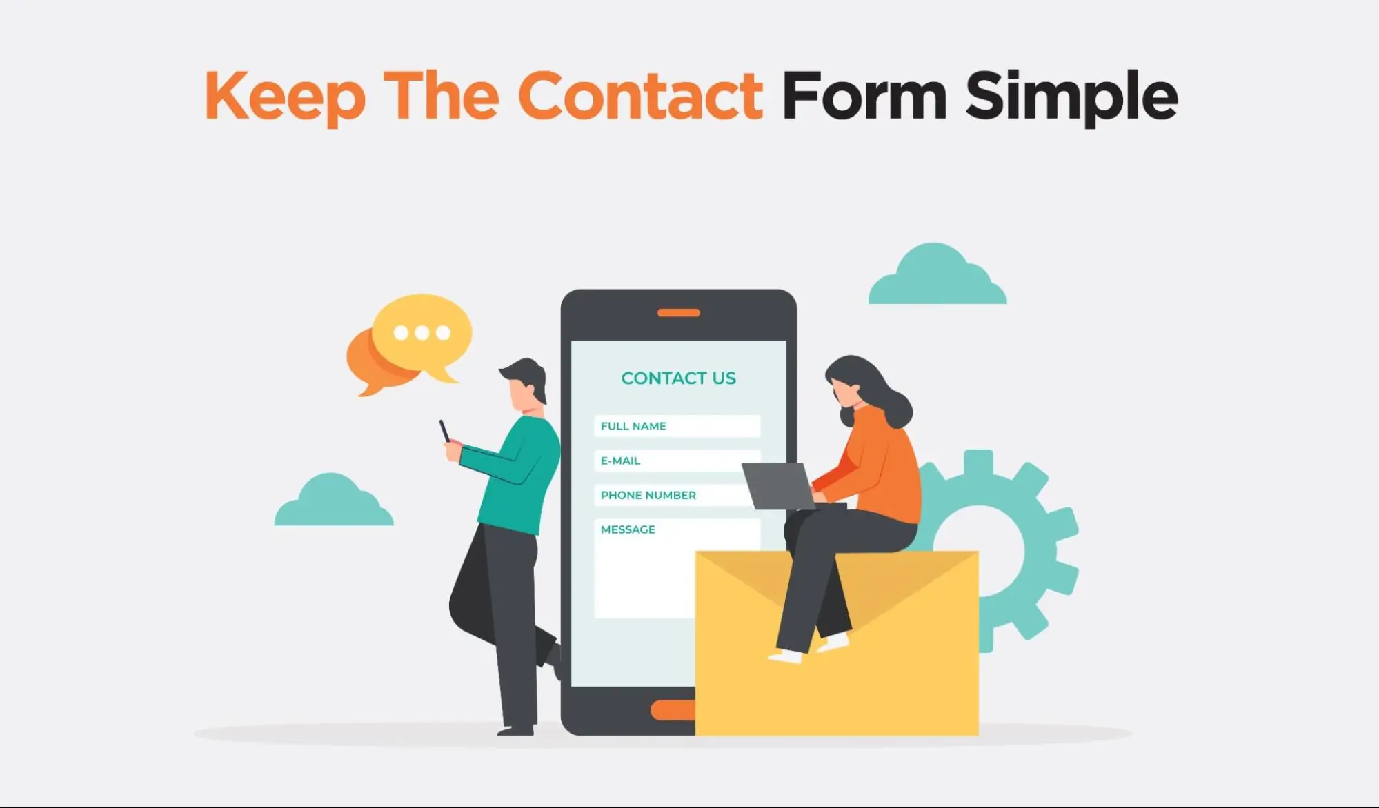 Keep contact form simple