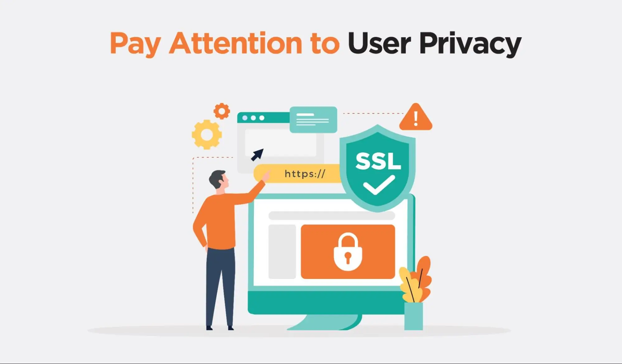 Pay attention to user privacy