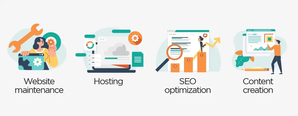 See if web designer offer additional services