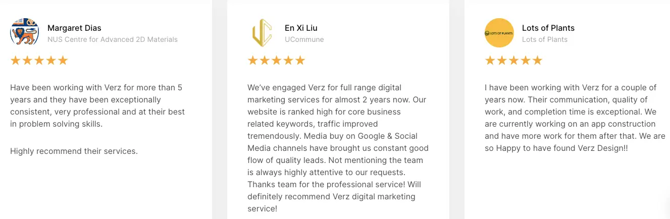 Read client testimonials