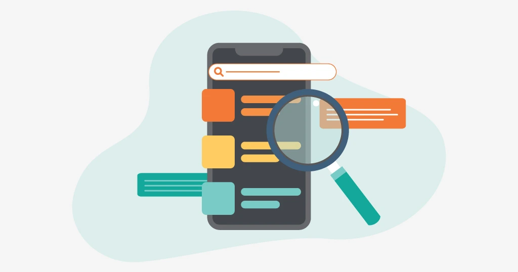 Illustration of mobile-first indexing, representing search optimization