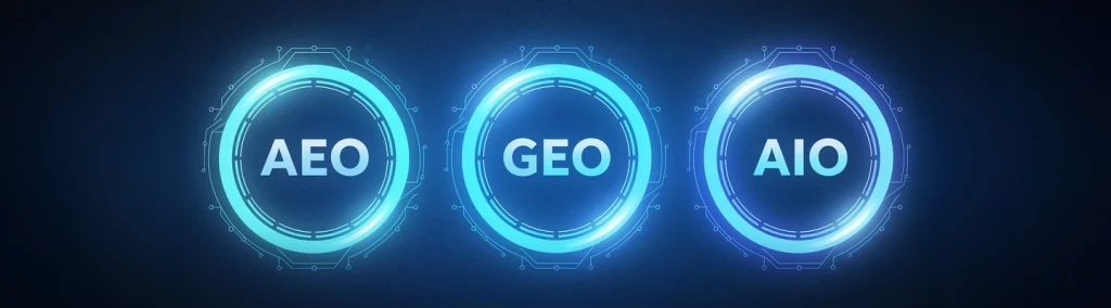 AEO vs GEO vs AIO: What’s the Difference? (Singapore Guide 2026)